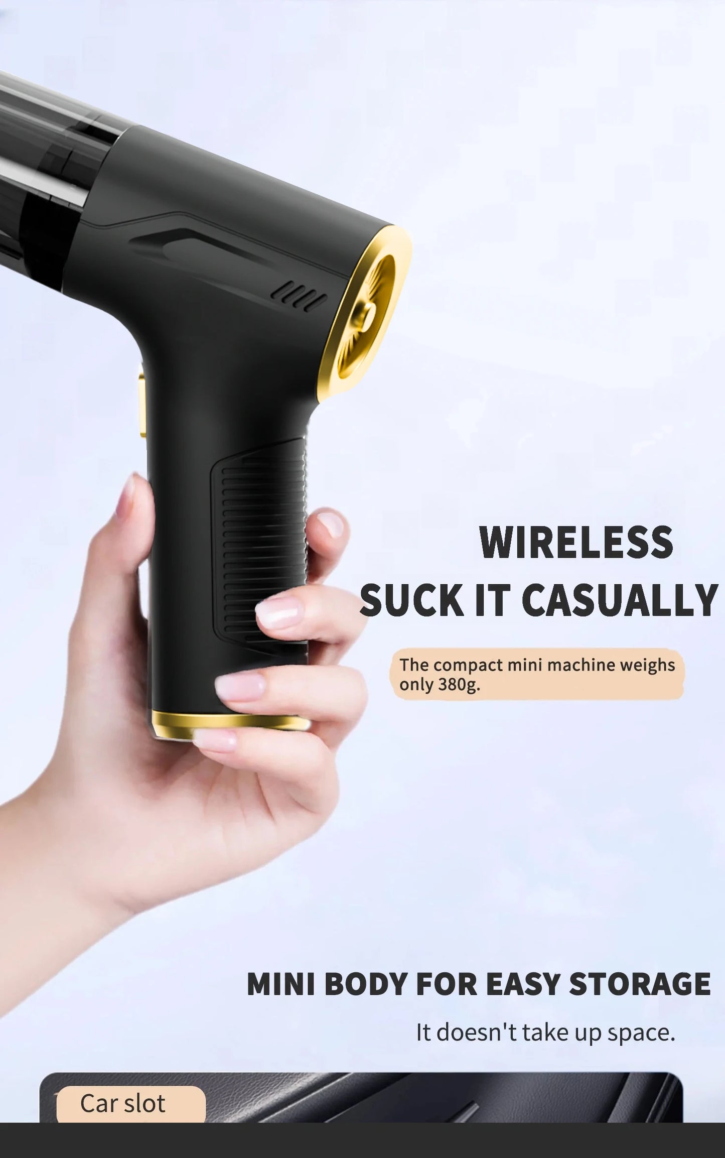 Mini Powerful Wireless Portable Vacuum