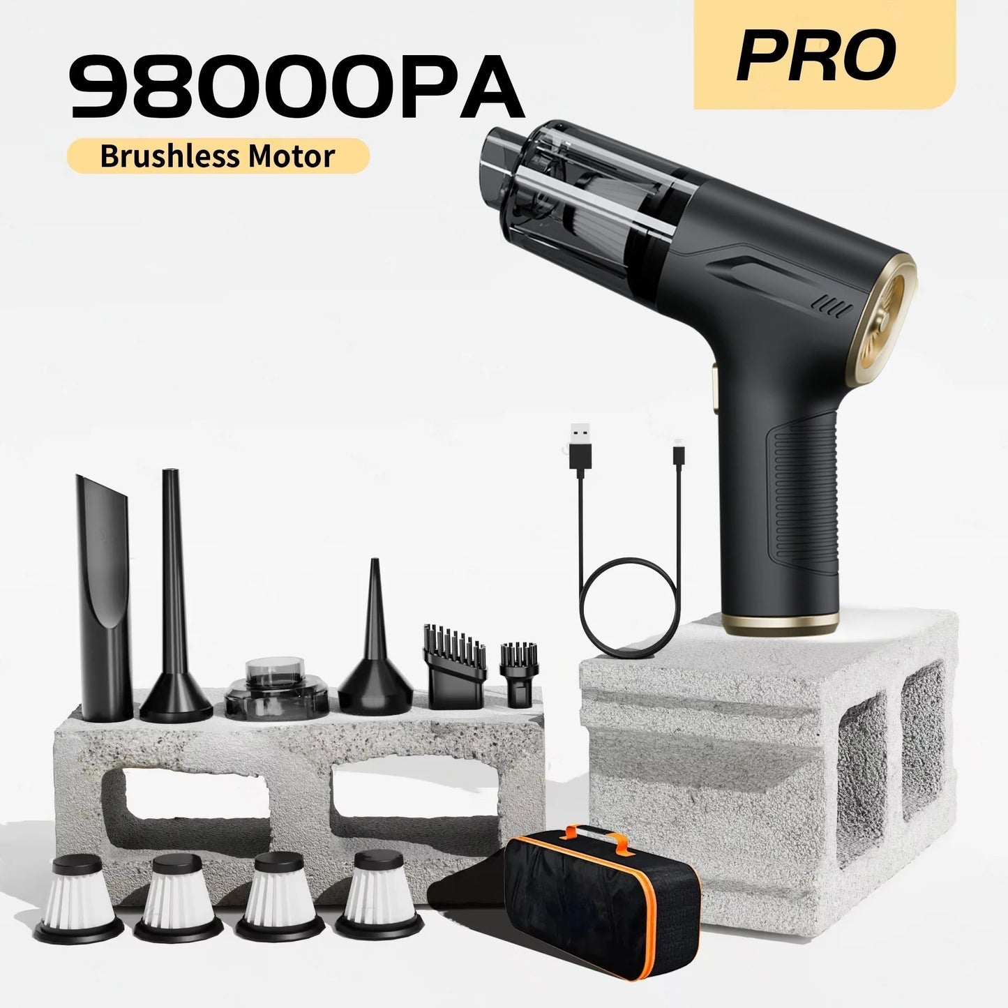 Mini Powerful Wireless Portable Vacuum