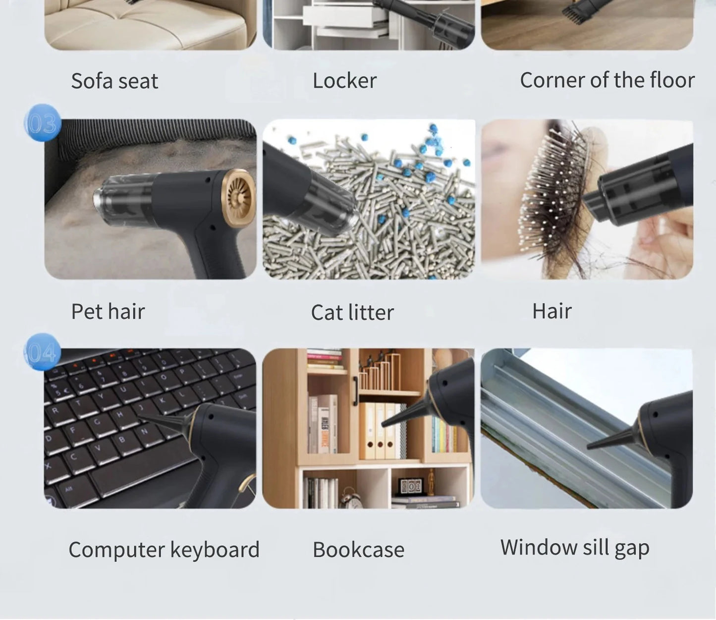Mini Powerful Wireless Portable Vacuum