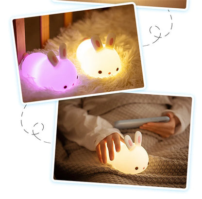 16 Colors Bunny Night Light With Sensor