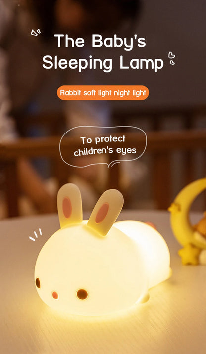 16 Colors Bunny Night Light With Sensor