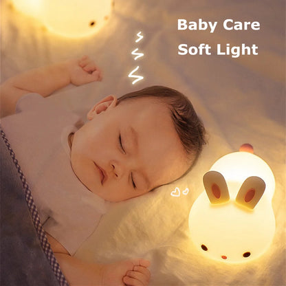 16 Colors Bunny Night Light With Sensor