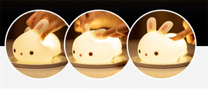 16 Colors Bunny Night Light With Sensor