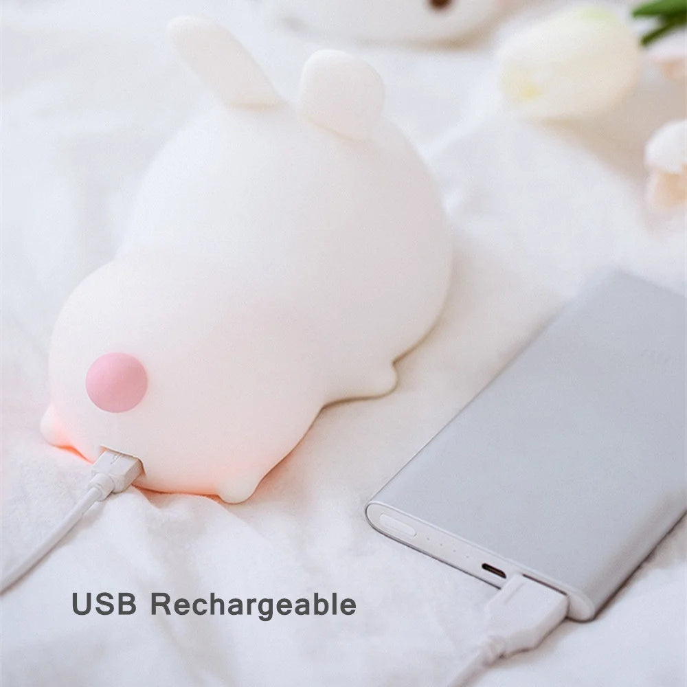 16 Colors Bunny Night Light With Sensor